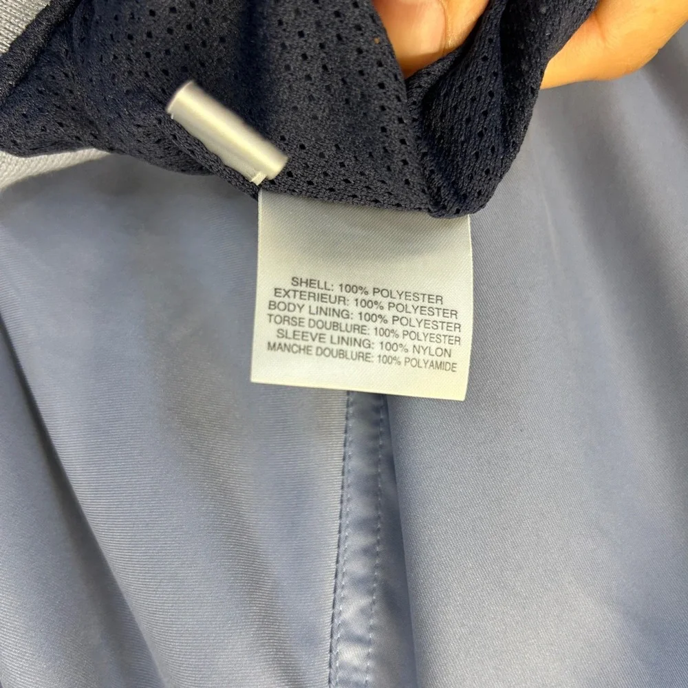 Adidas ClimaShell Windshirt Mens Large Blue 1/4 Zip Pullover Jacket 726203 NEW
